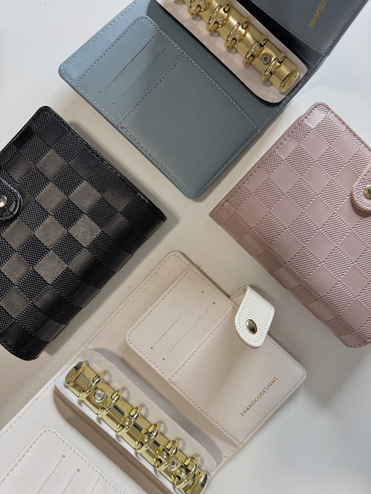 IMPERFECT A7 CHECKERED BUDGET BINDERS