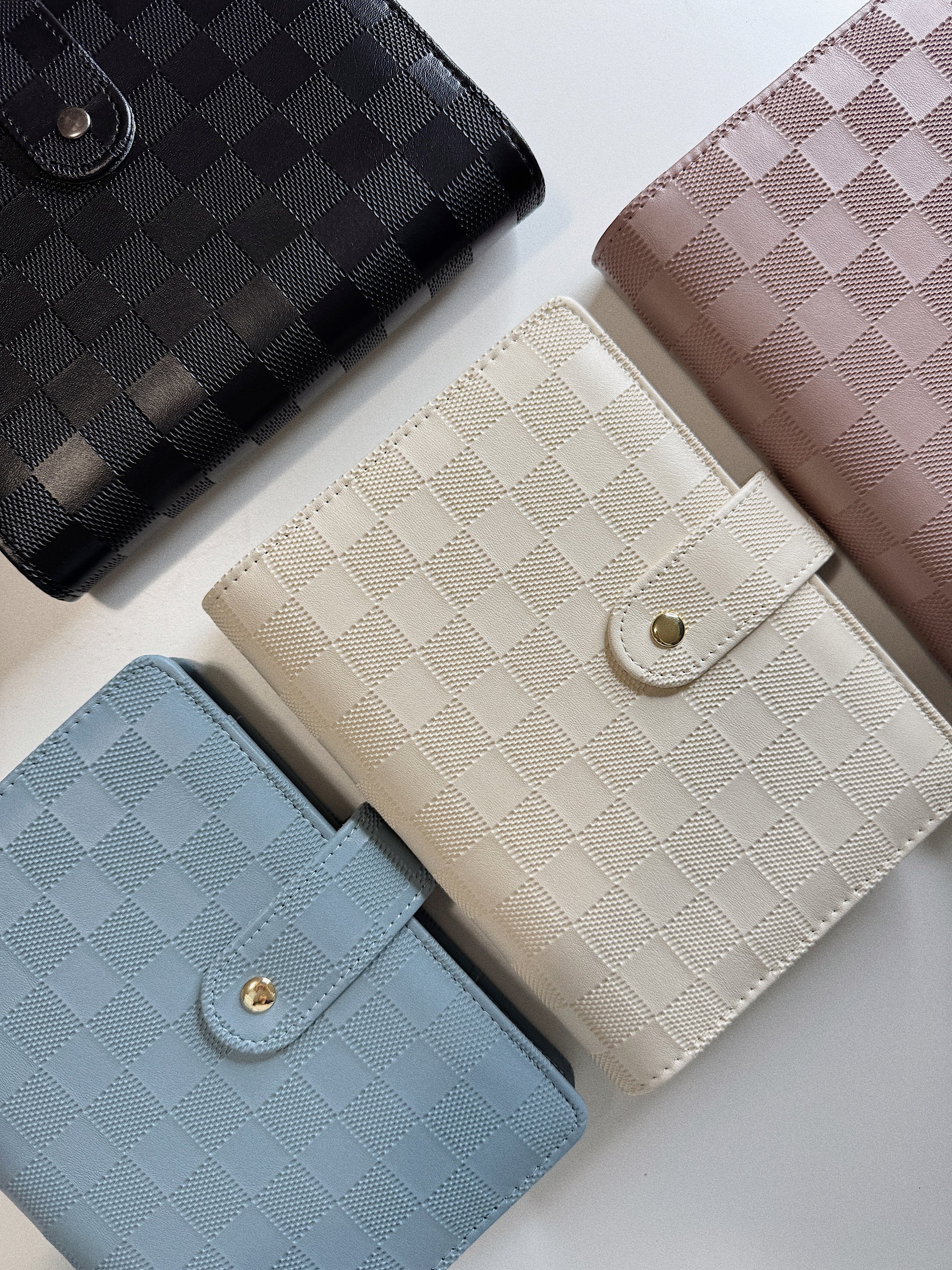 A6 CHECKERED BUDGET BINDERS