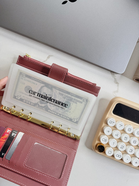 A6 VELLUM MINIMALISTIC CASH ENVELOPES